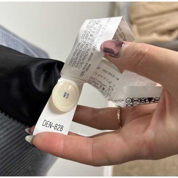 Zara Blue Corduroy Blazer & Flare Pants Outfit Set Size Small Dressy Women’s - Picture 12 of 16